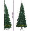 Plastjuletræ til hjørne grøn 180 cm PVC vidaXL 180 x 65 cm – miniature 8