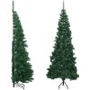 Plastjuletræ til hjørne grøn 180 cm PVC vidaXL 180 x 65 cm – miniature 1