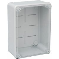 Plastkabinet IP55, 153x110x66 mm, Transparent låg MALMBERGS