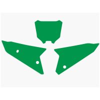 Plate Stickers Green Honda CRF450 Blackbird Racing