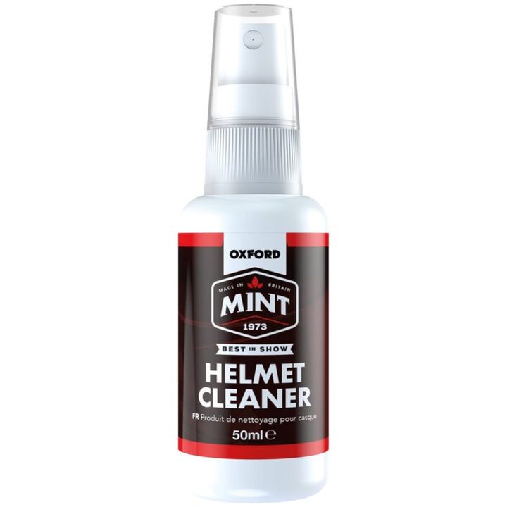 Plejesæt MC-Hjelm Hvid/Klar OXFORD 1x Hjelmdesinfektionsmiddel 1x Hjelmrengøring 1x Anti-Fog Spray 1x Mikrofiberklud – billede 3