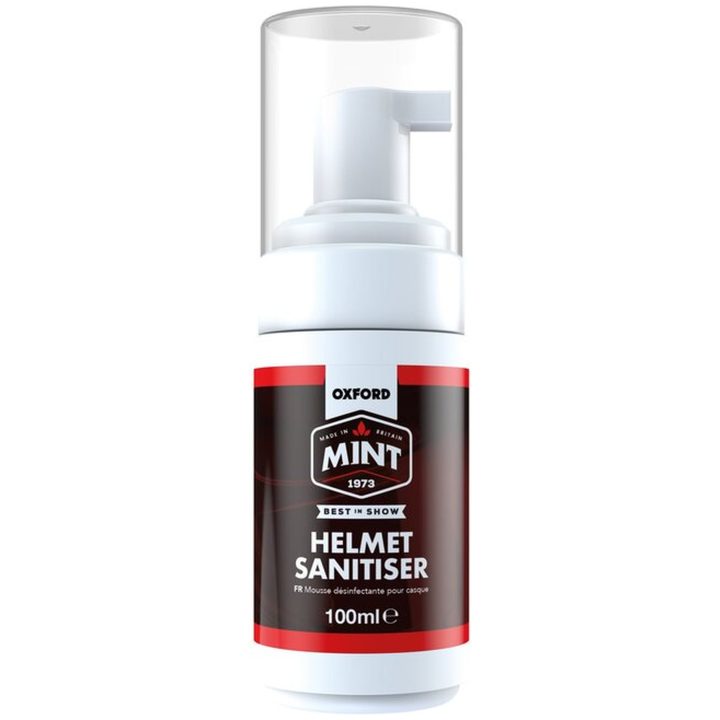 Plejesæt MC-Hjelm Hvid/Klar OXFORD 1x Hjelmdesinfektionsmiddel 1x Hjelmrengøring 1x Anti-Fog Spray 1x Mikrofiberklud – billede 4