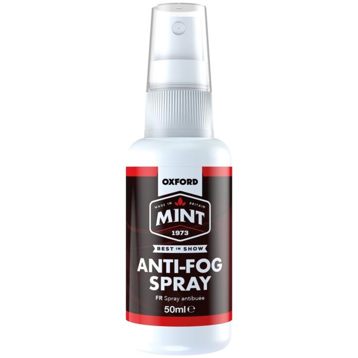 Plejesæt MC-Hjelm Hvid/Klar OXFORD 1x Hjelmdesinfektionsmiddel 1x Hjelmrengøring 1x Anti-Fog Spray 1x Mikrofiberklud – billede 5