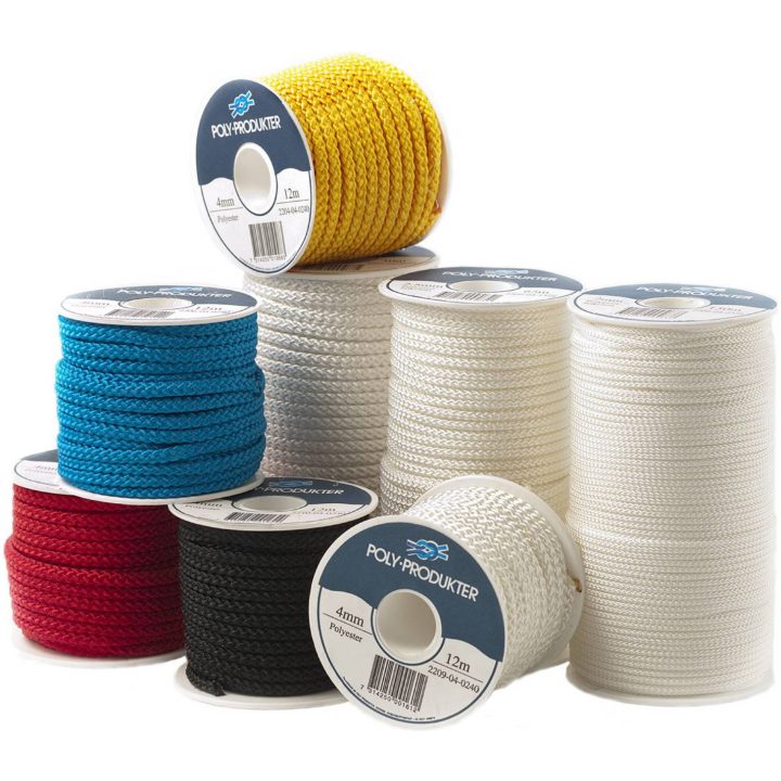 Polyestersilkeline Flettet POLY LINE POLYESTER 6,0MMX100M HVID – billede 2