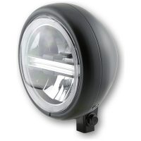 pro 5 3/4 inch LED headlight PECOS TYPE 6, matt black, with TFL, bottom mount HIGHSIDER