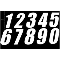 Pro Digits 130mm White '8' (3pcs) TMV