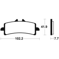 Professional Racing Sintered Metal Brake pads - MSR341 Tecnium