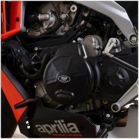 Race Series Engine Case Protection Cover Set - Black Aprilia R&G Racing