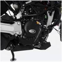 Race Series Right Crankcase Protection Cover (Clutch) - Black Husqvarna Svartpilen 125 R&G Racing