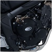 Race Series Right Engine Case Protection Cover - Black Honda R&G Racing