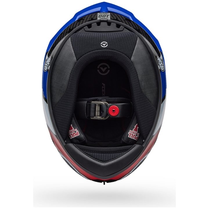 Racing Hjelm Race Star Dlx Flex Rsd Blank Blå/hvid/rød BELL s – billede 5
