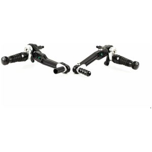 RCT10GT Adjustable Rearset Black/Silver Ducati Scrambler 800/1100 GILLES TOOLING