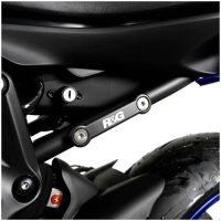 Rear Footrest Blanking Plate Silver Yamaha MT-07 R&G Racing