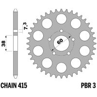 Rear Sprocket Steel Standard - 415 PBR