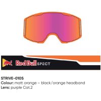 Red Bull Strive MX Goggles Single lens Black/Orange purple SPECT