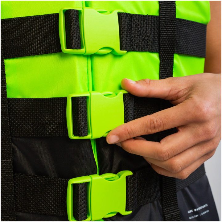 Redningsvest 4 Buckle Lime Jobe XS – billede 3