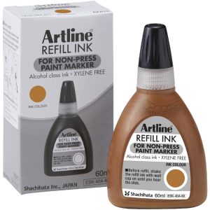 REFILL 437A ARTLINE NON-PRESS PAINT MARKER BRUN 60ML