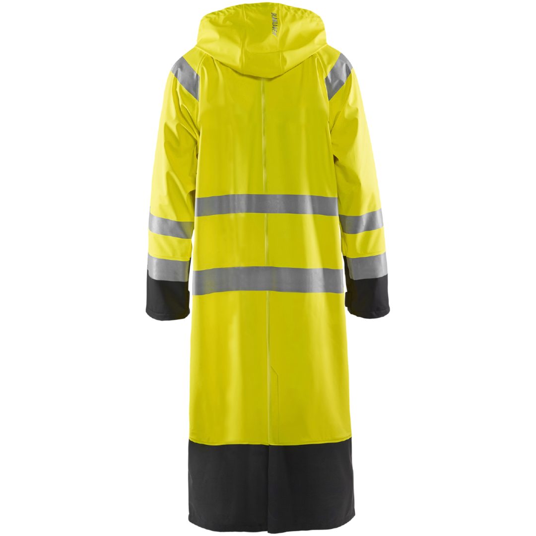 Regnfrakke 43252000 Sort / Hivisgul BLÅKLÄDER REGNFRAKKE 43252000 GUL/SORT XS – billede 2