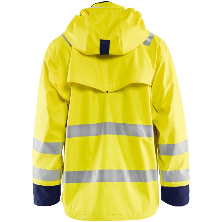 Regnjakke 43022003 Hi-Vis Gul / Marine BLÅKLÄDER REGNJAKKE 43022003 GUL/MAR XS – billede 2