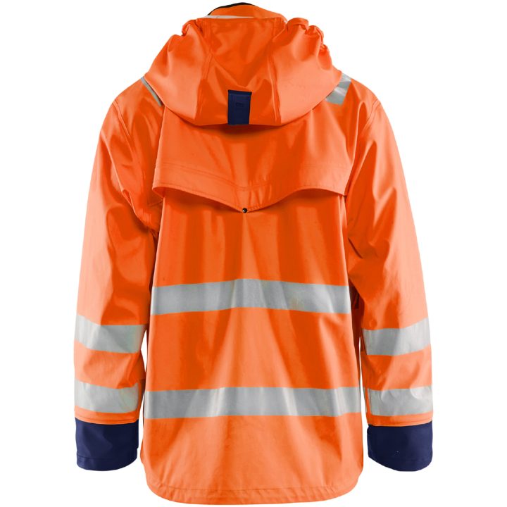 Regnjakke 43022003 Hi-Vis Orange BLÅKLÄDER REGNJAKKE 43022003 ORANGE XS – billede 2
