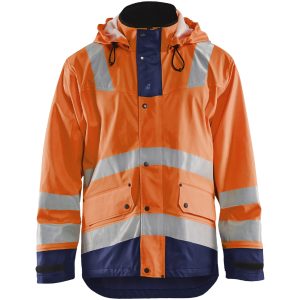 Regnjakke 43272005 Hivisorange / Marine BLÅKLÄDER