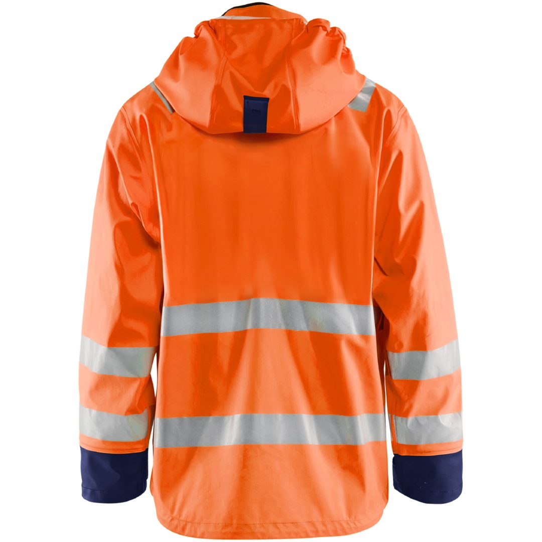 Regnjakke 43272005 Hivisorange / Marine BLÅKLÄDER REGNJAKKE 43272005 ORA/MAR XS – billede 2