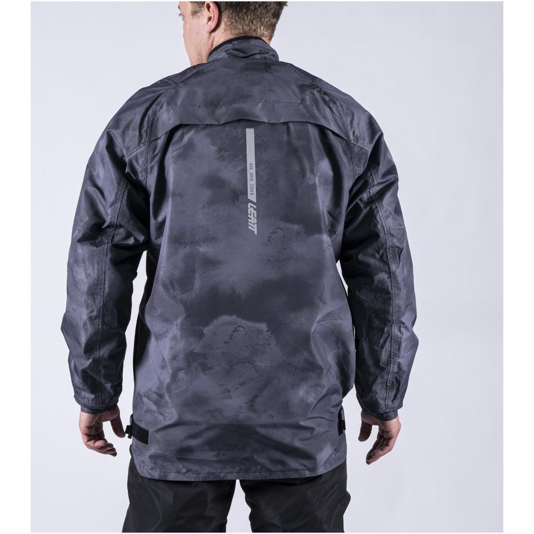 Regnjakke ADV Rain Cover Sort/Grå Leatt S (US38 / EU48) – billede 13