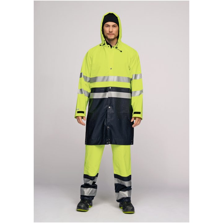 Regnjakke Varsel 1565 Technical Gul/Navy Jobman Large – billede 5