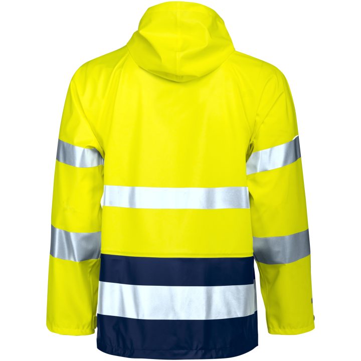 Regnjakke Varsel 1566 Technical Gul/Navy Jobman XXXL – billede 3