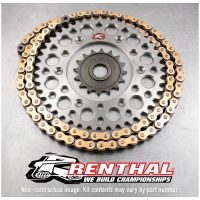 RENTHAL Chain kit 520 R1 - 13/49-116 - Alu Self Cleaning Rear Sprocket