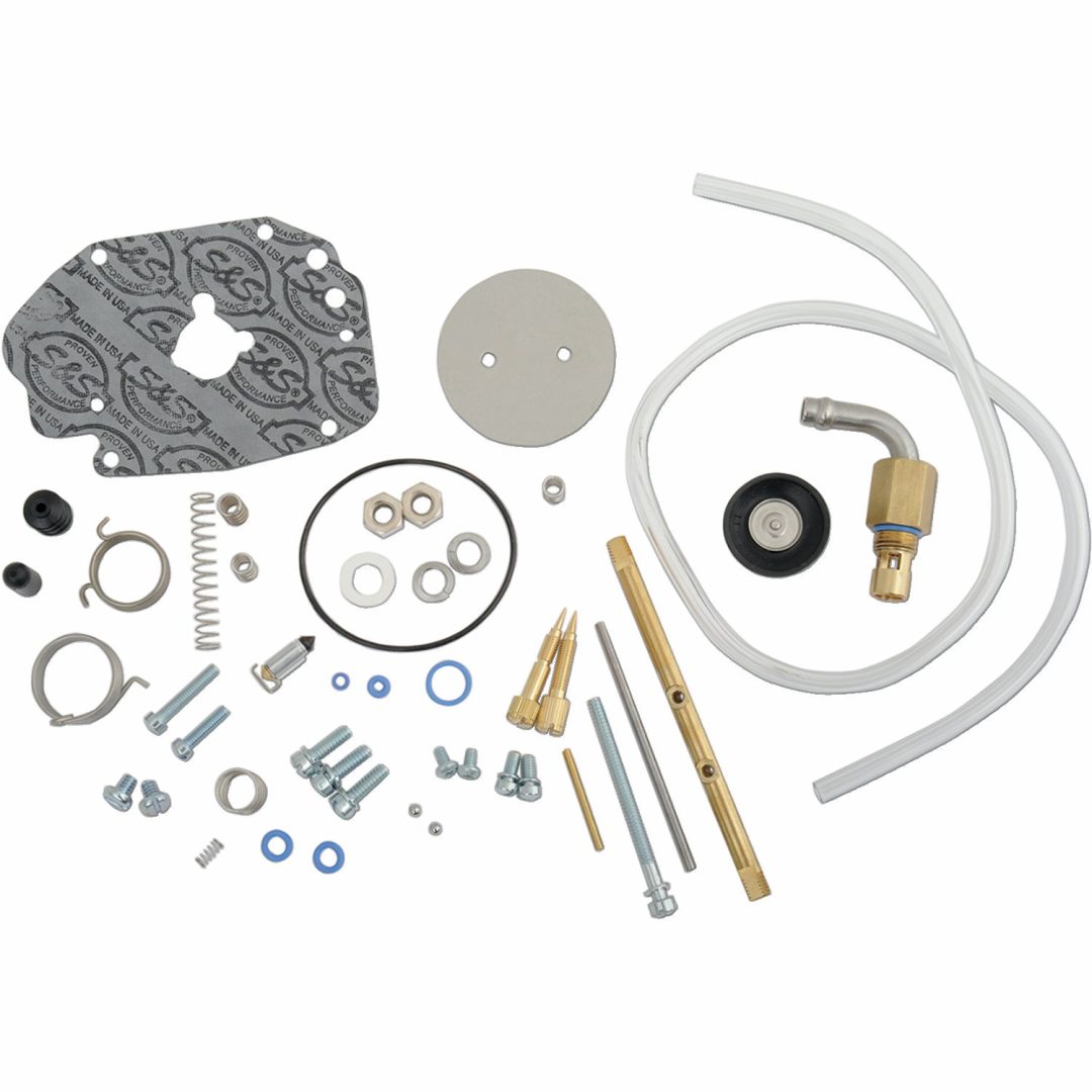 Reparationssæt Super G Sort/guld/grå/sølv S&S Cycle MASTER REBUILD KIT SUPERG
