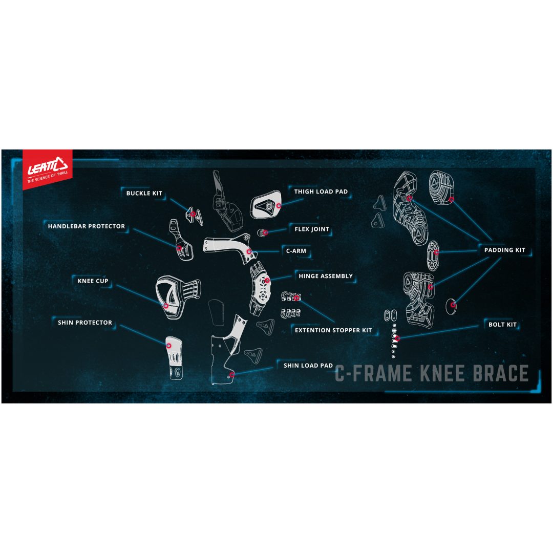 Reservedel til beskyttelse C-Frame Pro Venstre Leatt – billede 2