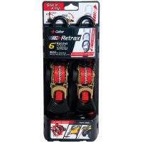 Retrax 6 Self rewind tiedown strap kit (2pc) Caliber