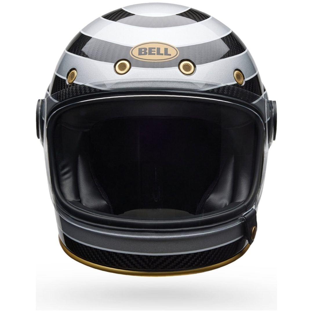Retro Hjelm Bullitt Gt Carbon Rsd Temple Blank Sort/sølv BELL s – billede 3