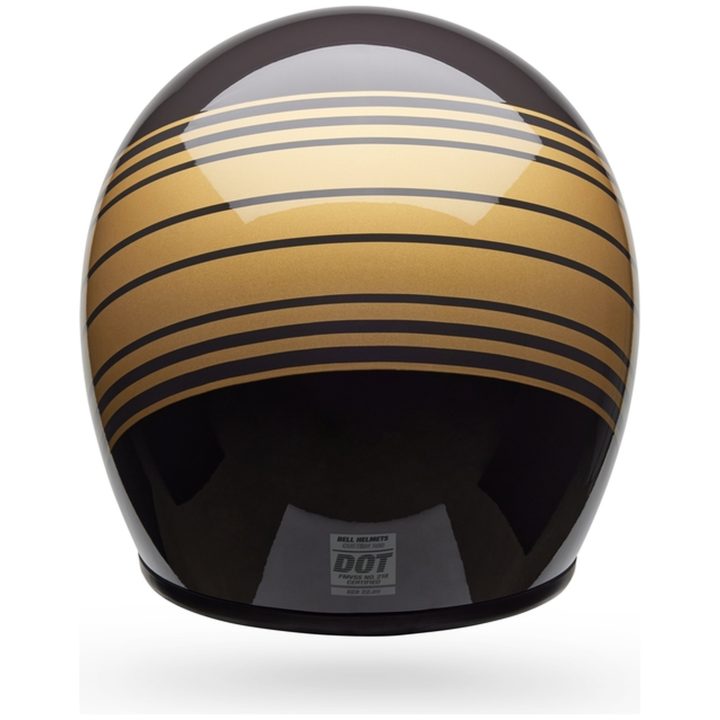 Retro Hjelm Custom 500 Edge Blank Brun/Guld BELL s – billede 4