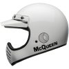 Retro Hjelm Moto-3 Steve Mcqueen Blank Hvid/Sort BELL s – miniature 4