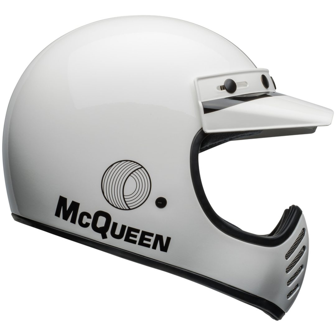 Retro Hjelm Moto-3 Steve Mcqueen Blank Hvid/Sort BELL s – billede 8
