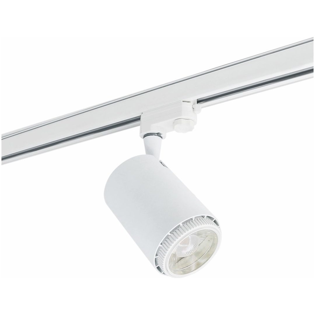 Rex II LED skinnespot, 3-faset, hvid, 25W, 230V MALMBERGS