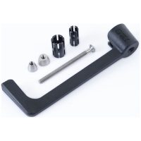 R&G RACING Moulded Lever Guard - Black Aprilia RS660