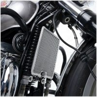 R&G RACING Oil Cooler Guard Black Royal Enfield