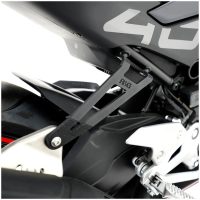 R&G RACING Rear Footrest Blanking Plate & Exhaust Hanger Kit - Black