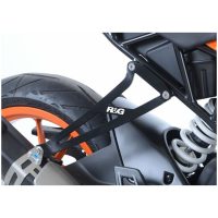 R&G RACING Rear Footrest Blanking Plate Kit Black KTM RC390