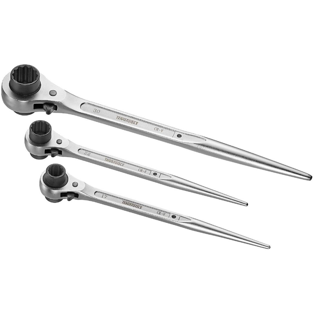 Ringgaffelnøgle PWG1719 / PWG2730 Teng Tools RINGSKRALDENØGLE 17X19MM – billede 2