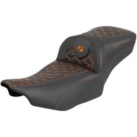 Roadsofa Extended Reach Seat - without Backrest - Orange Stitch