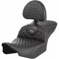 RoadSofa Seat - with Backrest - Honeycomb - Gray Stitch