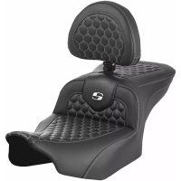 RoadSofa Seat - with Backrest - Honeycomb - White Stitch