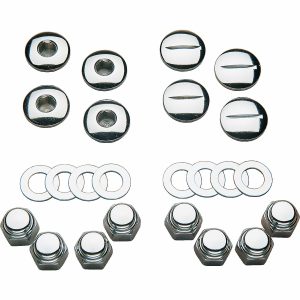 Rocker Shaft End Plug- og møtriksæt Krom COLONY