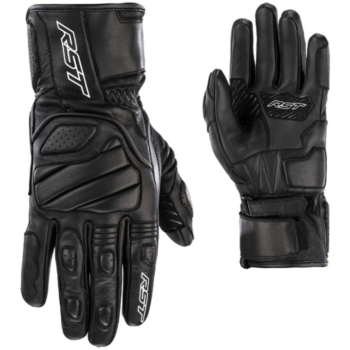 RST Læderhandsker Turbine Sort XS – billede 7