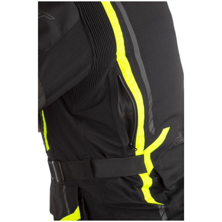 RST MC-Jakke Pathfinder CE Sort/Neongul L – billede 5