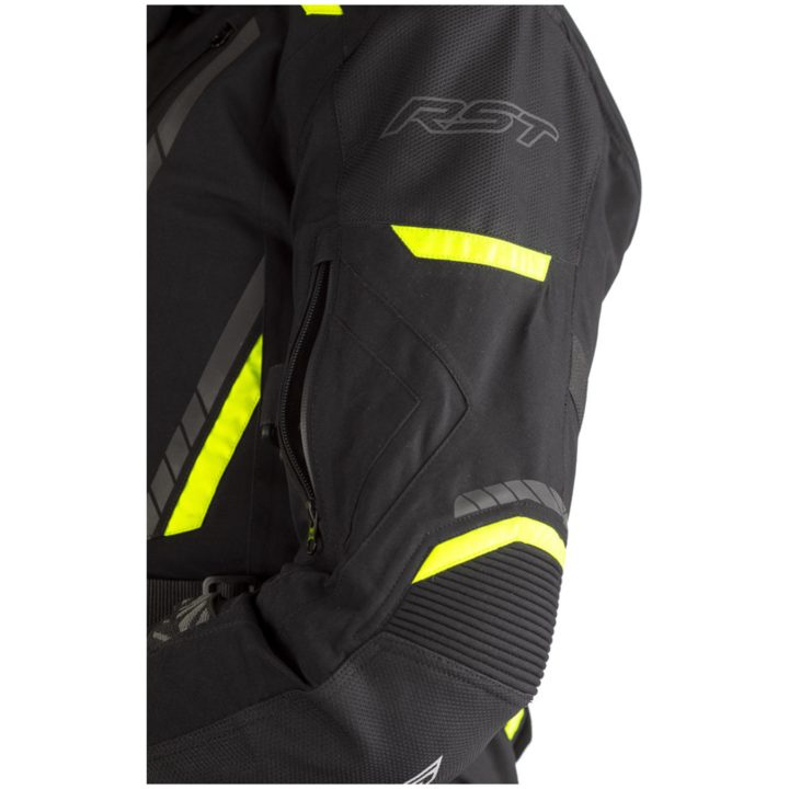 RST MC-Jakke Pathfinder CE Sort/Neongul L – billede 4
